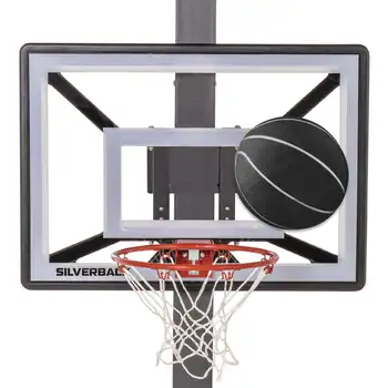 Баскетбольное кольцо диаметром 33 дюйма с технологией крепления LOCK ‘n Rock Крепится к круглым и вертикальным стойкам