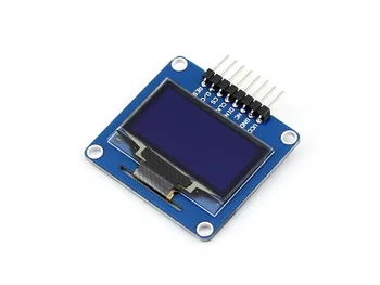 Waveshare 1,3-дюймовый OLED-модуль малого дисплея с разрешением 128 * 64 интерфейса SPI / I2C Изогнутый / Горизонтальный Драйвер Pinheader SH1106