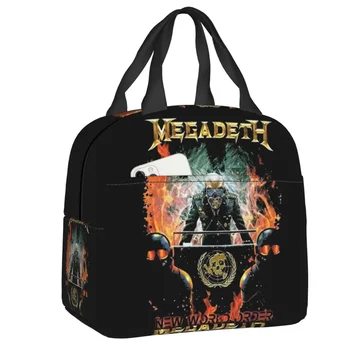 2023 New Megadeths New World Order In Fire Возобновляемые Ланч-Боксы Многофункциональная Рок-группа Термоохладитель Еды Изолированный Ланч-пакет