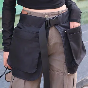 Многофункциональная спортивная модная легкая поясная сумка с несколькими карманами, фартук для прогулок на открытом воздухе, водонепроницаемая нейлоновая сумка на молнии